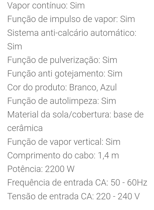 Ferro engomar vapor Esperanza*